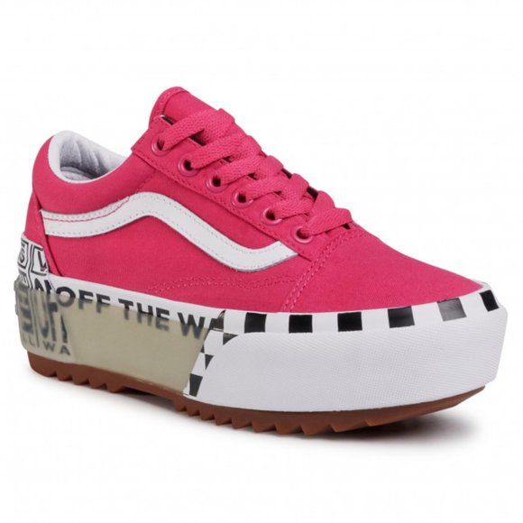Vans Old Skool Stacked Logo Platform. Brand New. Kids Size: 3.5.
